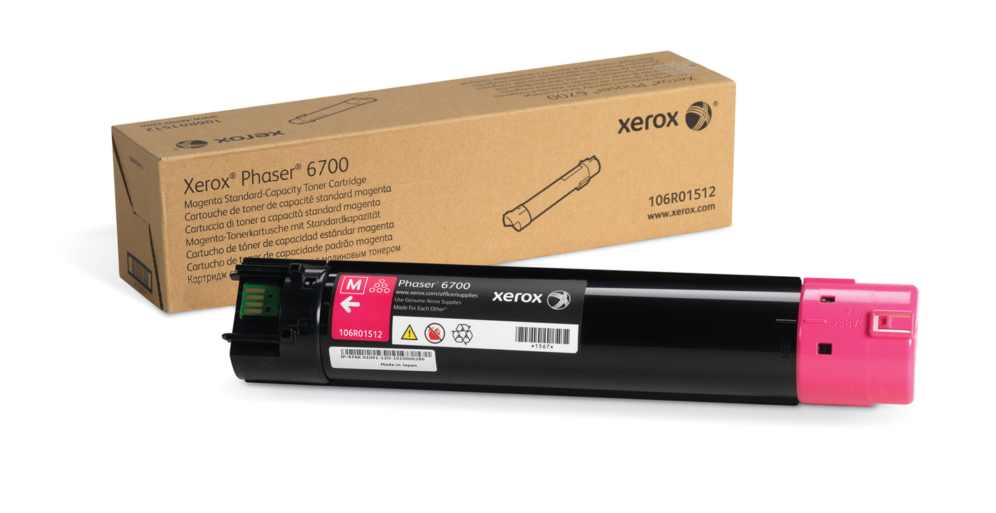 TONER XEROX 106R01512 MAGENTA 5000 PAGINAS PHASER 6700