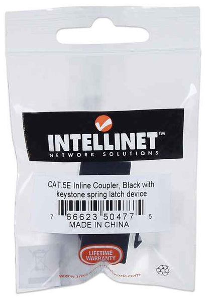 Cople Intellinet Keystone RJ45 Cat5e UTP 8P8C H-H Color Negro