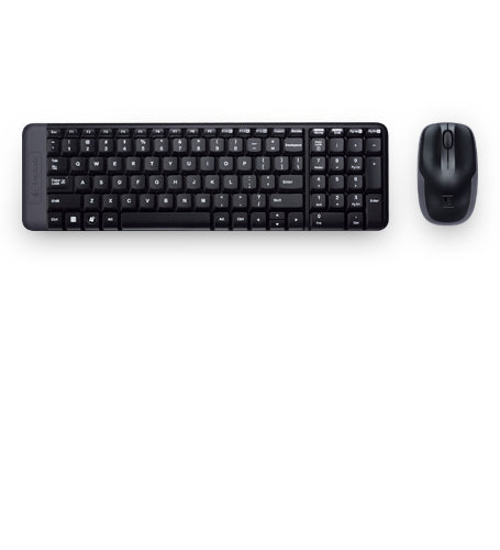 Logitech MK220 teclado Ratón incluido RF inalámbrico Negro