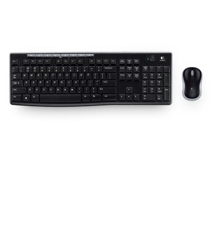 Logitech MK270 teclado Ratón incluido Hogar RF inalámbrico Negro