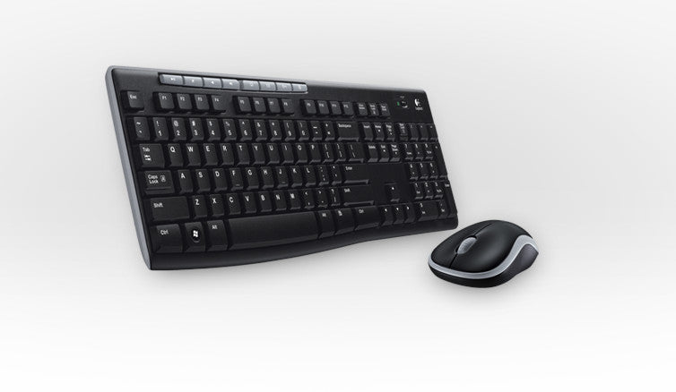 Logitech MK270 teclado Ratón incluido Hogar RF inalámbrico Negro