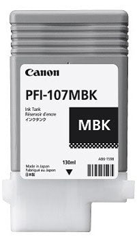 CARTUCHO INKJET PFI-107 MBK NEGRO MATTE 130ML PARA PLOTTER IP