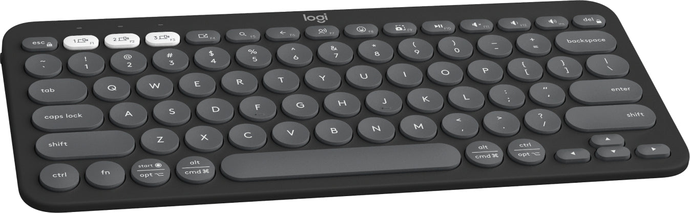 Logitech Pebble Keys 2 K380s teclado Universal RF inalámbrico + bluetooth QWERTY Español Grafito