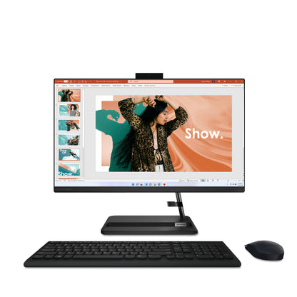 Lenovo IdeaCentre 3 Intel® Core™ i5 i5-13420H 60.5 cm (23.8") 1920 x 1080 Pixeles Pantalla táctil PC todo en uno 8 GB DDR4-SDRAM 512 GB SSD Windows 11 Home Wi-Fi 6 (802.11ax) Negro