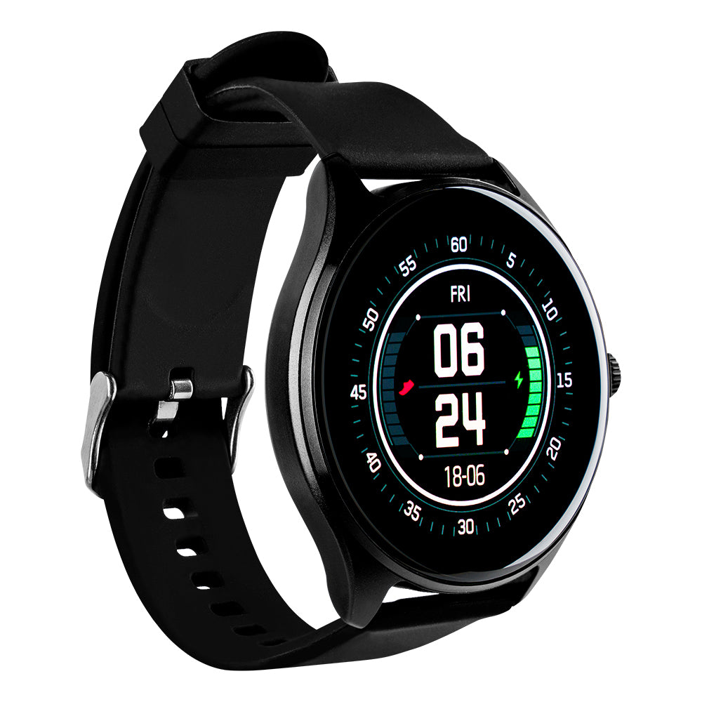 Smart Watch Vorago SW-505 Redondo IP67 Bluetooth Pantalla AMOLED 1.43"  Táctil Negro 2 Extensibles