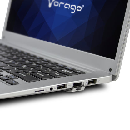 Laptop Vorago Alpha Plus 14" Intel Celeron N4020 Disco duro 500GB+64GB Ram 4 GB Windows 10 Pro Color Plata