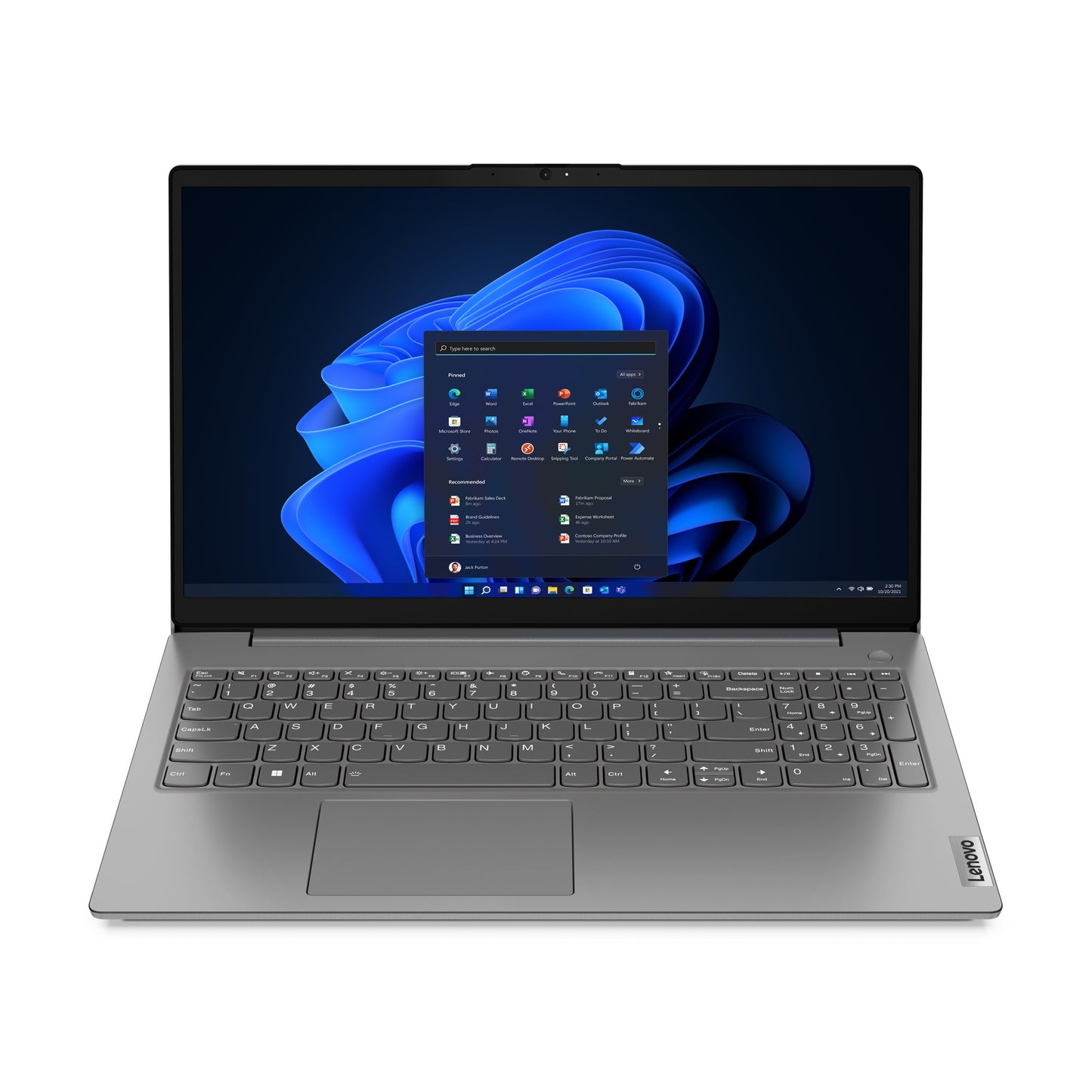 Lenovo V V15 Intel® Core™ i7 i7-1255U Computadora portátil 39.6 cm (15.6") Full HD 16 GB DDR4-SDRAM 512 GB SSD Wi-Fi 6 (802.11ax) Windows 11 Pro Gris