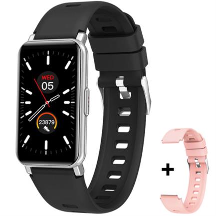 Smart Watch Argomtech Skeiwatch B20 Pantalla IPS de 1.45" IP68 Resolución 172x320p 2 Correas Incluidas Negro y Rosa