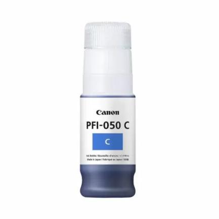 Tinta Canon PFI-050 C a Base de Pigmentos 70ml para imagePROGRAF TC-20 Color Cian