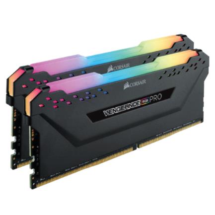 Memoria RAM Corsair Vengeance PRO 16GB (2x8GB) DDR4 3600MHz DIMM Non-ECC RGB XMP Negro CL18