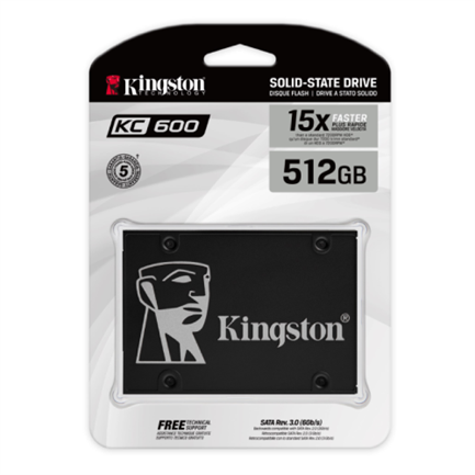 Unidad de Estado Sólido Kingston SKC600 512 GB SSD SATA3 2.5"