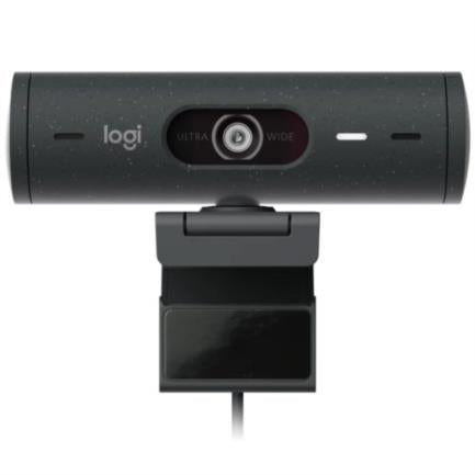 Cámara Web Logitech Brio 500 FHD Resolución 1080p Corrección Iluminación Encuadre Automático Color Grafito