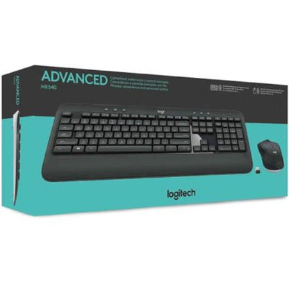 Logitech MK540 Advanced teclado Ratón incluido Universal RF inalámbrico Negro, Blanco