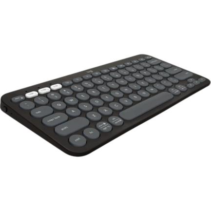 Logitech Pebble Keys 2 K380s teclado Universal RF inalámbrico + bluetooth QWERTY Español Grafito