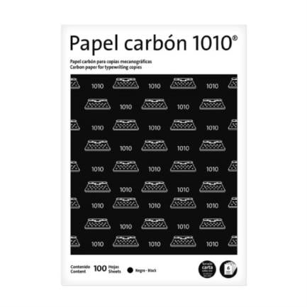 Papel Carbon Pelikan 1010 Negro Carta C/100 Hojas