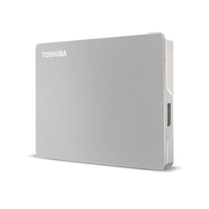 Disco Duro Externo Toshiba Canvio Flex 2TB 2.5" USB Type C USB 3.2 Gen 1 Color Plata para Windows y Mac