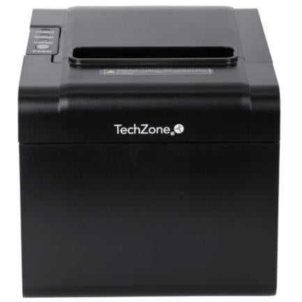 Impresora Térmica TechZone TZBE102 80mm Vel 250mm/s 203dpi  USB/Serial/RJ45/RJ11 Cortador Manual 1 Año Garantía