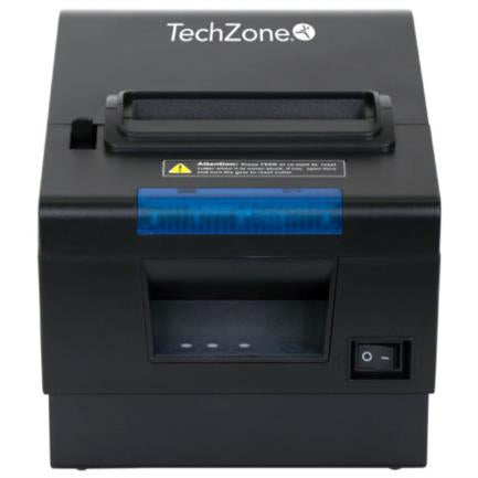 Impresora Térmica TechZone TZBE202 80mm Vel 300mm/s 203dpi USB/Serial/RJ45/RJ11 Cortador Automático 1 Año Garantía