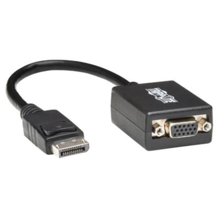 Adaptador Tripp Lite Activo Video DisplayPort a VGA M-H 15.24cm Color Negro