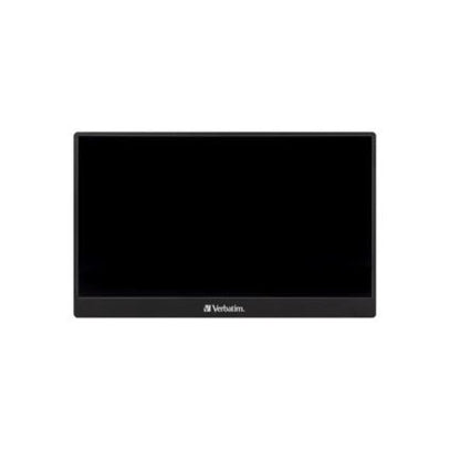 Monitor Verbatim Portátil 15.6" Full HD Touch Resolución 1920x1080 Color Negro