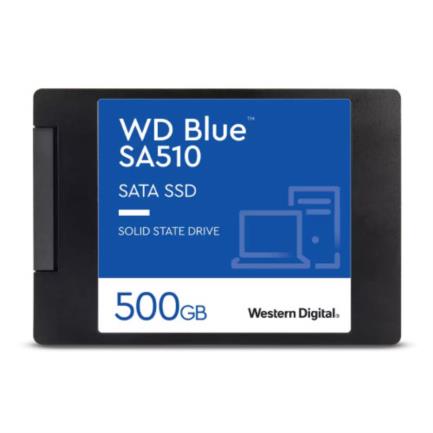 SSD Interno Western Digital Blue SA510 500GB 2.5" 7mm SATA lll Lect 555/440 MBs para PC y Lap