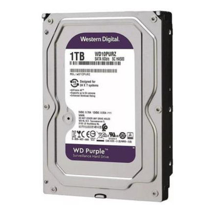Disco Duro Interno Western Digital Purple 1TB 3.5" 5400RPM SATA lll 6Gbit/s Caché 64MB para Videovigilancia