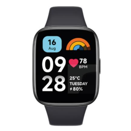 Watch 3 Xiaomi Redmi Active Black Inteligente Pantalla 1.83" Táctil 5 ATM 100 Modos Deportivos Color Negro