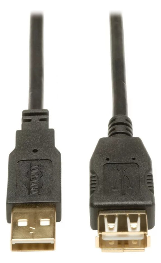 Cable De Extension Tipp-lite De Oro Usb 2.0 De 1,8 M